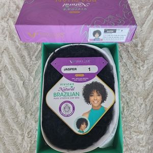 Wig-Vivica's Remi Natural Brazilian Stretch Cap Jasper-1
